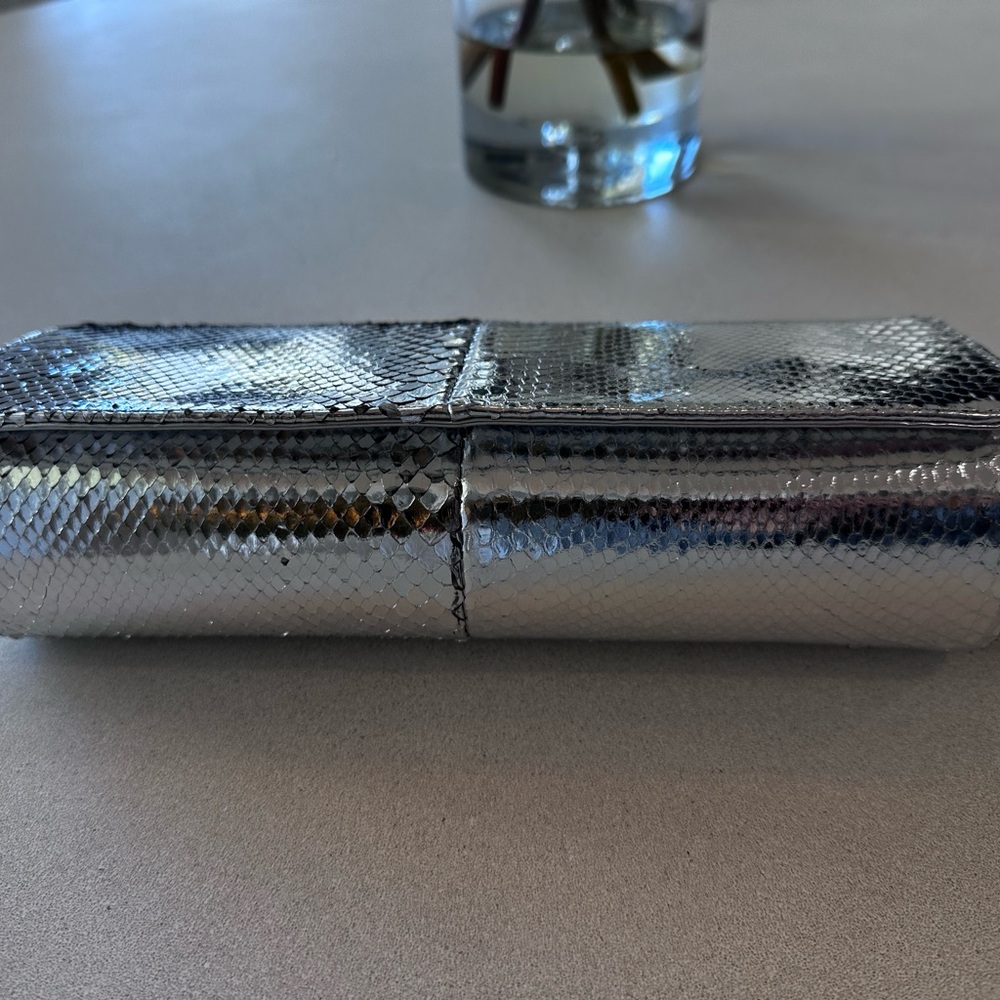 Authentic Christian Louboutin Silver Python Look … - image 5
